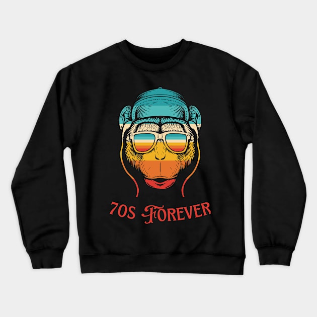 70s Pop Culture Retro 1970s aesthetic 70s tv style 70s cartoon Crewneck Sweatshirt by Retro Comic Books